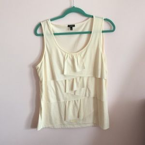 Ivory Talbots ruffle top